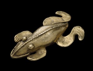 ヤドクガエルの姿、西暦200〜 1600年（金） 作： civilization Quimbaya