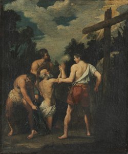 聖アンドリューの殉教 作： copy after Guido Reni