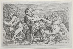 川の神々 作： copy after Salvator Rosa