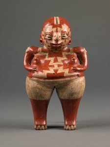 女性像、形成期後期、紀元前500～0年頃（陶器） 作： 文化チュピクアロ