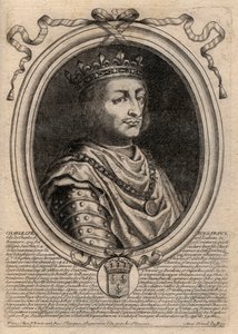 フランス王シャルル7世（1403-1461）の肖像 - CHARLES VII (1403-1461) King of France 作： de Larmessin