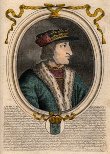 フランス王シャルル6世（1368-1422）の肖像 - CHARLES VI (1368-1422) King of France 作： de Larmessin