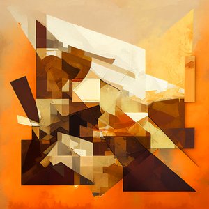 抽象絵画 アート テラコッタ, 壁掛けアート｜キャンバスプリント