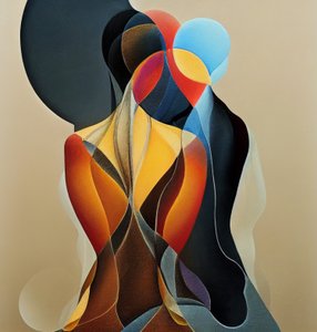 コンテンポラリー・アブストラクト・フィギュラティブ・アート、ウォール・アート オンデマンド・プリント