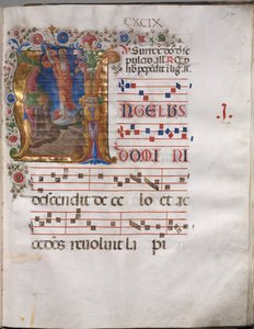 アンチフォナリー: 頭文字 A、復活 作： follower of Girolamo da Cremona