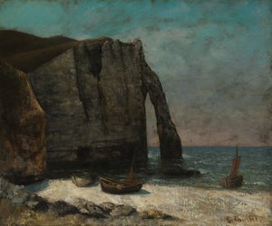 エトルタの断崖 作： imitator of Gustave Courbet