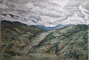 ベネズエラのアンデス山脈、Village venegara edo.TACHIRA