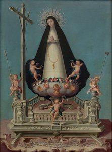 孤独の聖母、ミニモスデラビクトリア修道院から 作： osé Campeche