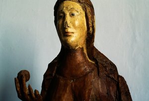 女性像、木製スタチュー 作： Unbekannt Unbekannt