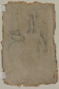 雄牛の研究 (裏面) 作： possibly by Johan Barthold Jongkind