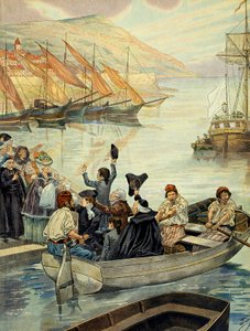 1778年12月15日、コルシカ島のアジャクシオを出発。シャルル・ボナパルト（1746-1785）は、息子のジョセフ・ボナパルト（1768-1844）とナポレオン1世・ボナパルト（1769-1821）、義理の兄弟であるジョセフ・フェッシュ（1763-1839）を連れてマルセイユに向けて出航し、ヴェルサイユに向かった。Il 作： pseudonym for Onfray de Breville Jacques Job