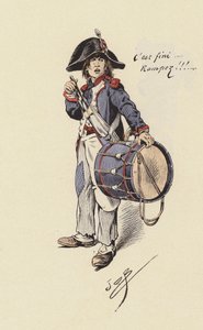 ドラマーボーイ（カラーリトグラフ 作： pseudonym for Onfray de Breville Jacques Job