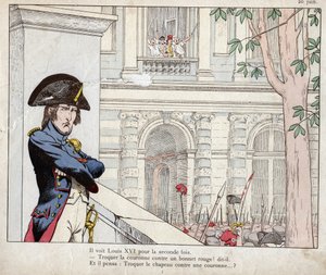 彼はルイ16世を2度目に見た（6月20日、チュイルリーの侵攻）。 作： pseudonym for Onfray de Breville Jacques Job