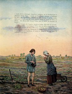中世のフランスの歴史（中世）。慎重派のルイ11世（1423-1483）がエンジェルスの祈りを定めているという。ジャック・マリー・ガストン・オンフレー・ド・ブレヴィルdit JOB（1858-1931）による挿絵 作： pseudonym for Onfray de Breville Jacques Job