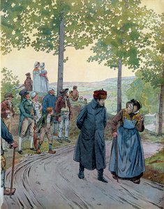 タラレバでは、皇帝ナポレオン1世（1769-1821）が、旅人の帽子をかぶったブルジョワ風のスーツを着て、皇帝を当てにしない老人と会話をし、カペとナポレオンが交代することで何が得られるのかと尋ねたところ、後者はこう答えたという。 作： pseudonym for Onfray de Breville Jacques Job