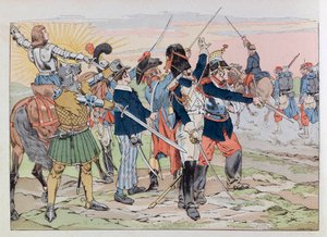 Jacques Marie Gaston Onfray de Breville dit JOB (1858 - 1931); "Les epees de France" の挿絵：フランスの栄光から1914年のポイユまでのアレゴリー; Coll, Part 作： pseudonym for Onfray de Breville Jacques Job