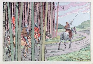 Jacques Marie Gaston Onfray de Breville dit JOB (1858 - 1931); "Les epees de France "からのイラスト。1429年、兵を率いたジョーン・オブ・アーク; Coll, Part. 作： pseudonym for Onfray de Breville Jacques Job