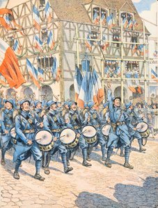 Jacques Marie Gaston Onfroy de Breville dit JOB (1858-1931) - 第一次世界大戦中、アルザスの村で勝利を収めたフランス軍人、Private Collection 作： pseudonym for Onfray de Breville Jacques Job