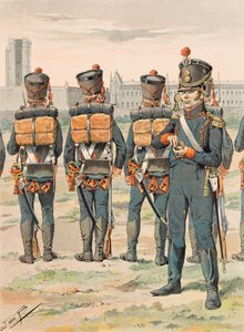 Jacques Marie Gaston Onfroy de Breville dit JOB (1858-1931) - フランス軍は常に保持していた。ピエド・アーティレリ（1812年）、個人蔵 作： pseudonym for Onfray de Breville Jacques Job