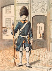 Jacques Marie Gaston Onfroy de Breville dit JOB (1858-1931) - フランス軍の常時着用している服装。王立衛兵第8連隊（1815年）、個人蔵 作： pseudonym for Onfray de Breville Jacques Job