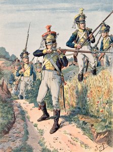 Jacques Marie Gaston Onfroy de Breville dit JOB (1858-1931) - フランス軍の常時着用の服装。レジオン・ドゥ・ラ・ヴィストゥラ、歩兵（1808年～1814年）、プライベート・コレクション