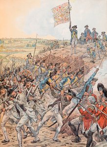 Jacques Marie Gaston Onfroy de Breville dit JOB (1858-1931) - 独立戦争中の1781年10月、ヨークタウンの戦いでのフランス人、Private Collection 作： pseudonym for Onfray de Breville Jacques Job