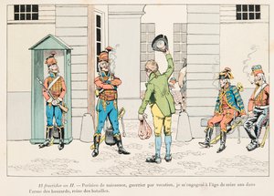 Jacques Marie Gaston Onfroy de Breville dit JOB (1858-1931) - フランス革命時にフザールに従事していた青年、プライベート・コレクション 作： pseudonym for Onfray de Breville Jacques Job