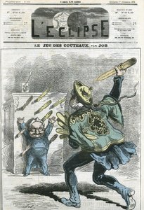 Le jeux des knives, Adolphe Thiers (1797-1877), フランスの歴史家・政治家。12月1日付ジョブ社「L