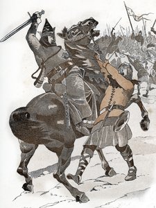 ブミュールの戦いでのルイ6世ル・グロ（1119年）「戦争でもチェスでも、フランスの王を連れて行かない！」 作： pseudonym for Onfray de Breville Jacques Job