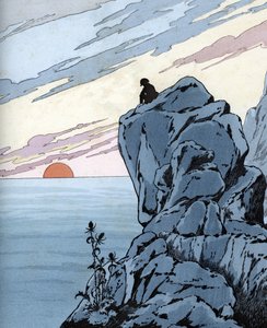 セントヘレナ島に亡命中のナポレオン 1 世 (1815 年) 作： pseudonym for Onfray de Breville Jacques Job