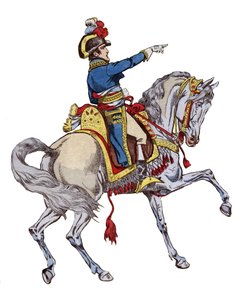 馬に乗ったナポレオン-1893年「Le Grand Napoleon des Petites Enfants」よりJob(Jacques Onfroy de Breville)のリトグラフ 作： pseudonym for Onfray de Breville Jacques Job