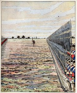 オーストリア継承戦争（1740年～1748年）中の1745年11月05日、フォントノワの戦いで発音されたオーテロシュ伯爵の最初の、紳士的な英語の言葉を撮影します。ジョブのイラスト（ジャック・マリー・ガストン・オンフレー・アンド・ブレヴィル）（Jacques-Marie）（185 作： pseudonym for Onfray de Breville Jacques Job