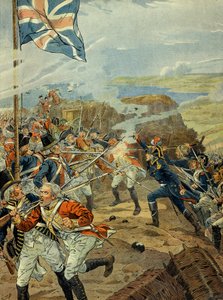 ラインの軍隊とフランス革命 1789年ナポレオン1世ボナパルト（1769-1821）が1793年にトゥーロンでイギリス軍を迎え撃つ。南フランスの国境は、革命に対抗する勢力によって侵されていた。イギリス人は特にトゥーロンを占領した。 作： pseudonym for Onfray de Breville Jacques Job