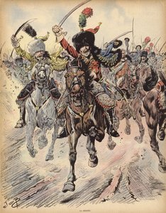 チャージ（カラーリトグラフ 作： pseudonym for Onfray de Breville Jacques Job