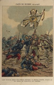 第1次世界大戦：国旗の捕獲（イラスト） 作： pseudonym for Onfray de Breville Jacques Job