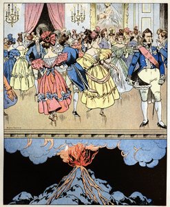 我々は火山の上で踊る。ナルシス・アシール・ド・サルヴァンディ伯爵（1795-1856）の言葉 オルレアン公ルイ・フィリップ1世への3つの栄光の革命を予言したもの（ルイ・フィリップ 作： pseudonym for Onfray de Breville Jacques Job