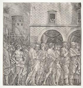 シーザーの勝利: 上院議員 作： school of Andrea Mantegna