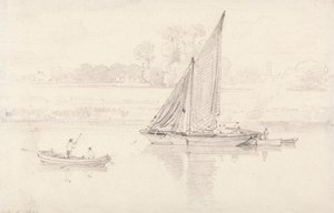 キューのテムズ川、1806 年 2 月 9 日 作： unknown artist
formerly John Constable