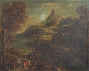 聖書をモチーフにした風景 作： van de Laeter