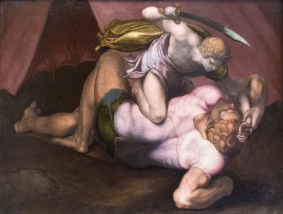 Davi e Golias 作： (1509 66) Daniele da Volterra