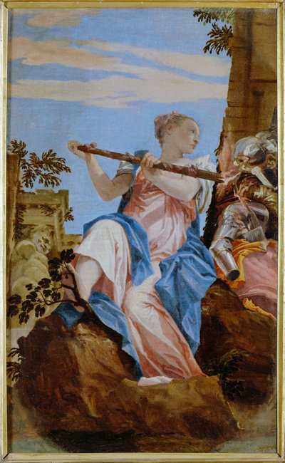 平和の寓意（キャンバスに描かれた絵画） 作： (1528-88) Veronese