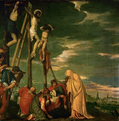 カルバリー山のキリスト... 作： (1528-88) Veronese