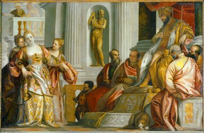 アハシュエロス王の前でエステルは・・・。 作： (1528-88) Veronese