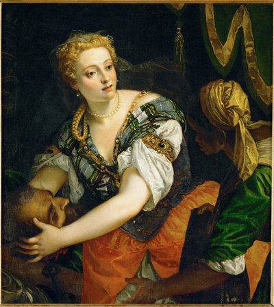 ホロフェルネスの首を持つユディト...（油彩・キャンバス） 作： (1528-88) Veronese