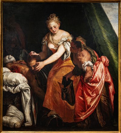 ホロフェルネスの首を持つジュディス、詳細 作： (1528 88) Veronese