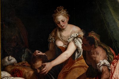 ホロフェルネスの首を持つジュディス、詳細 作： (1528 88) Veronese