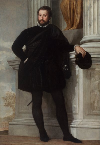 男の肖像、c.1576-78（帆布に油彩） 作： Veronese
