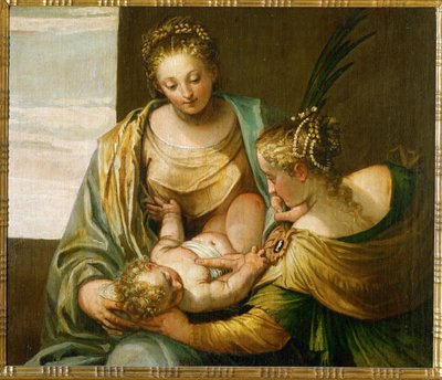 シエナの聖カタリナの神秘的な結婚...（油彩・キャンバス） 作： (1528-88) Veronese