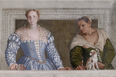 ドナ・バルバロと彼女の看護師、オリンパスのホール、2632651 の詳細 作： Veronese
