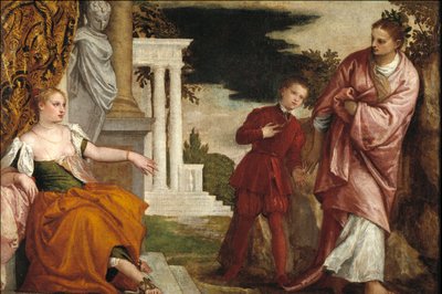Jeune homme entre le Vice et la Vertu - Virtue and Viceの間の青年 - Veronese, Paolo (1528-1588) - 1581年頃 - 油彩・キャンバス - 102x153 - Museo del Prado, Madrid 作： Veronese